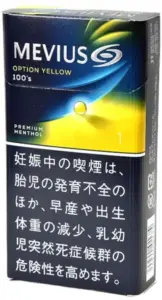 柔和七星/梅比乌斯/MEVIUS Premium薄荷 黄色爆珠 1mg 长支 硬盒