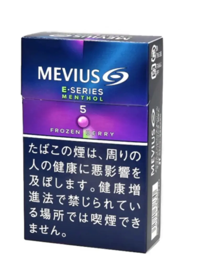 柔和七星/梅比乌斯/MEVIUS E系列 薄荷 紫色爆珠 5mg 硬盒