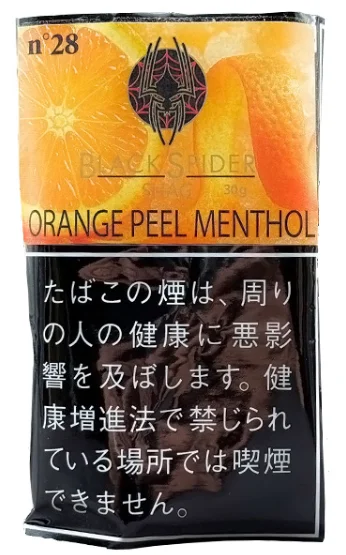Black Spider Shag Orange Peel Menthol 30g装